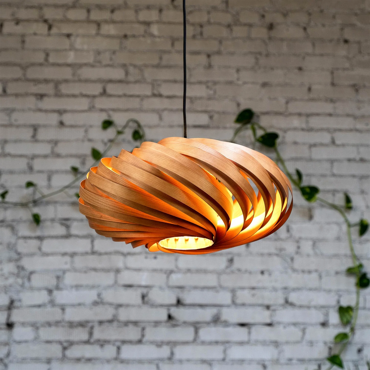 Gofurnit Suspension lamp 'Veneria' in cherry wood