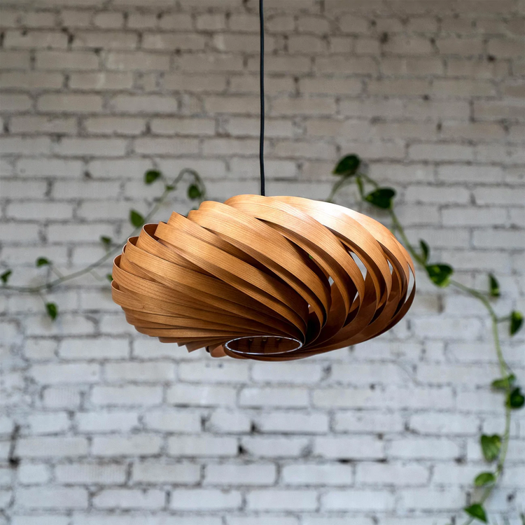 Gofurnit Suspension lamp 'Veneria' in cherry wood