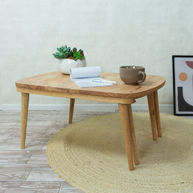 Furniteam Solid Wood Extendable Lounge Table