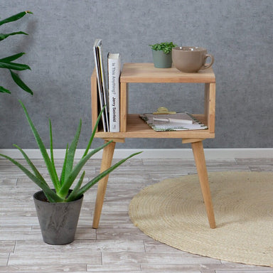 Furniteam Solid Wood Side Table