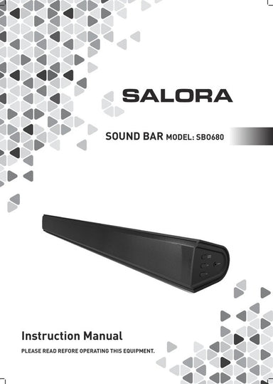 Salora SBO680 - Soundbar - Black