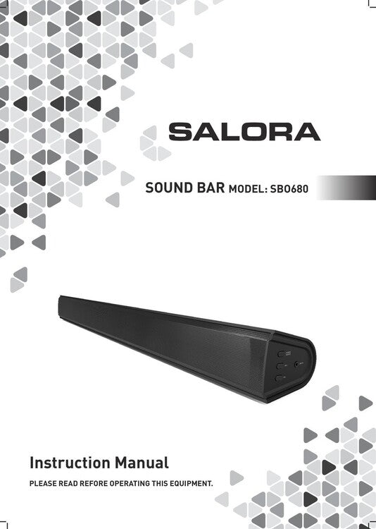 Salora SBO680 - Soundbar - Zwart
