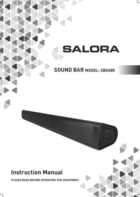 Salora SBO680 - Soundbar - Black