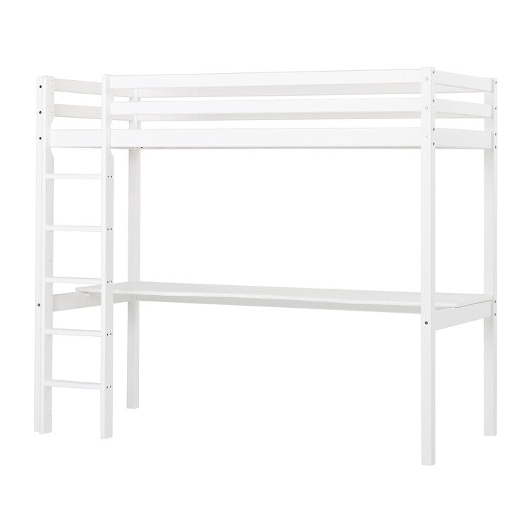 Hoppekids ECO Dream High sleeper 90x200 cm with desk, White