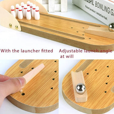 Mini Wooden Bowling Game