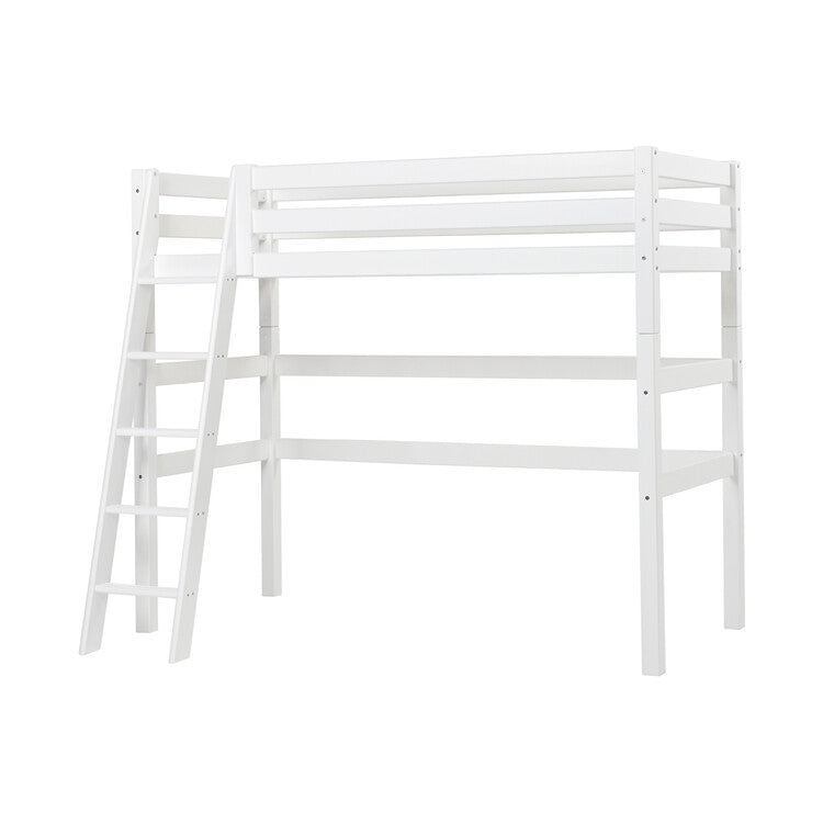 Hoppekids ECO Luxury high sleeper with slanted ladder, White