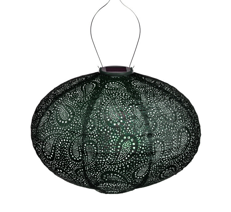 Lumiz Solar Outdoor Lampion Paisley Oval - Solar Garden Lighting - 40 cm