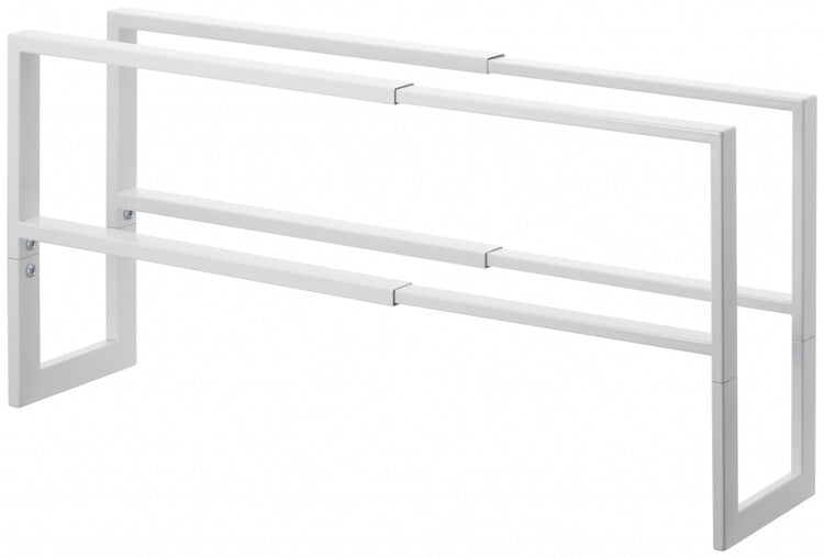 Yamazaki Extendable shoe rack 2 tier - Line - white
