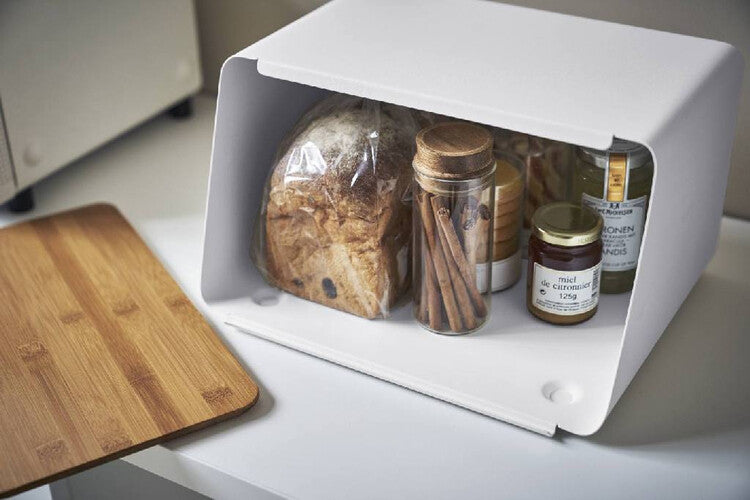 Yamazaki Bread case with removable lid - Tower - White