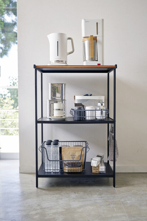 Yamazaki 3-tiered Storage Rack - Tower - Black