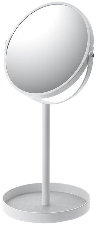 Yamazaki Accessories Tray & Mirror - Tower - white