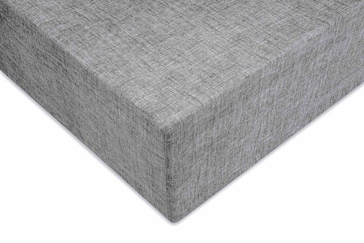 Zo Home Lino Hoeslaken Katoen Linnen Look 35cm Hoek - dark grey