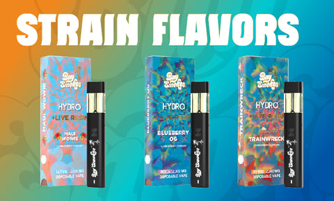 Hydro+Live Resin 2 Gram Vape strain flavors