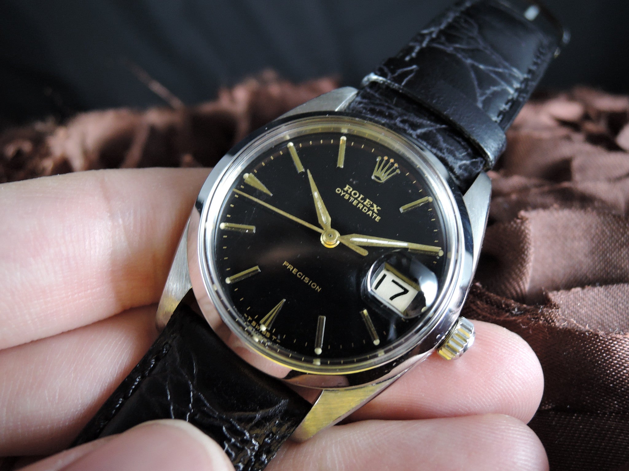 1948 Rolex OYSTER DATE 6694 Original Gilt Dial with Dauphine Hands ...