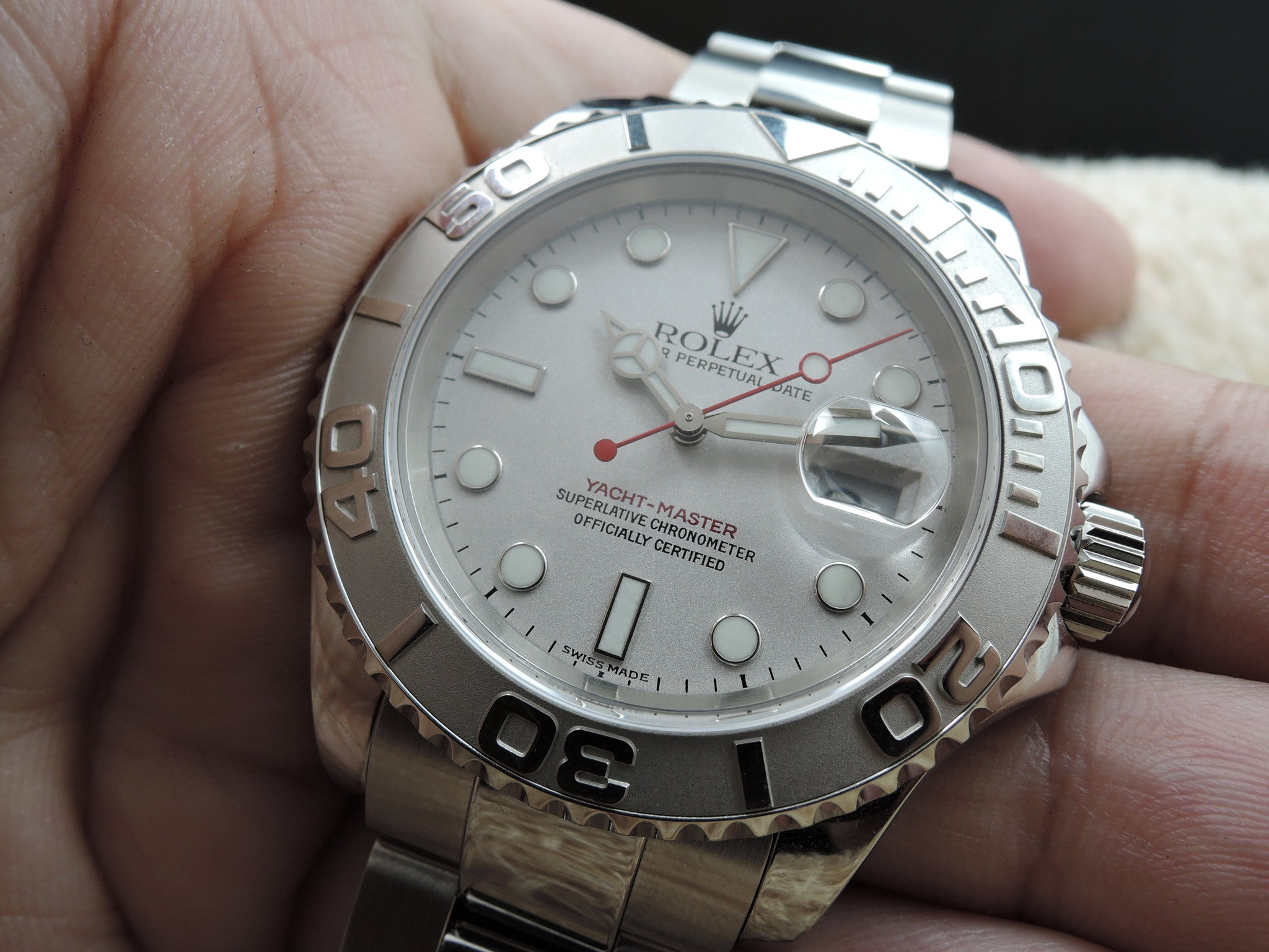 yacht master grey dial