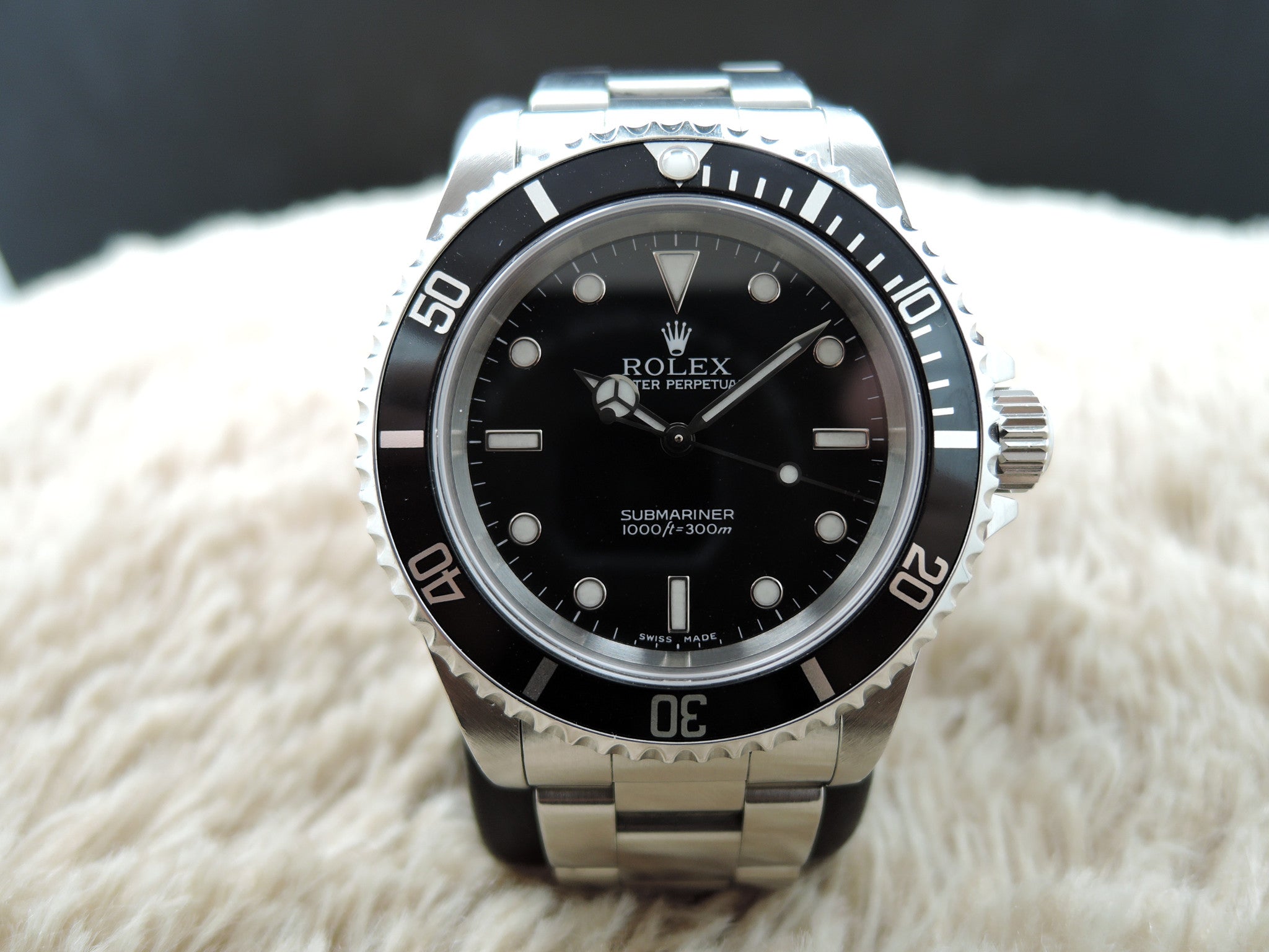 2001 Rolex SUBMARINER 14060 (SWISS MADE Dial) with Box and Paper | Alex ...