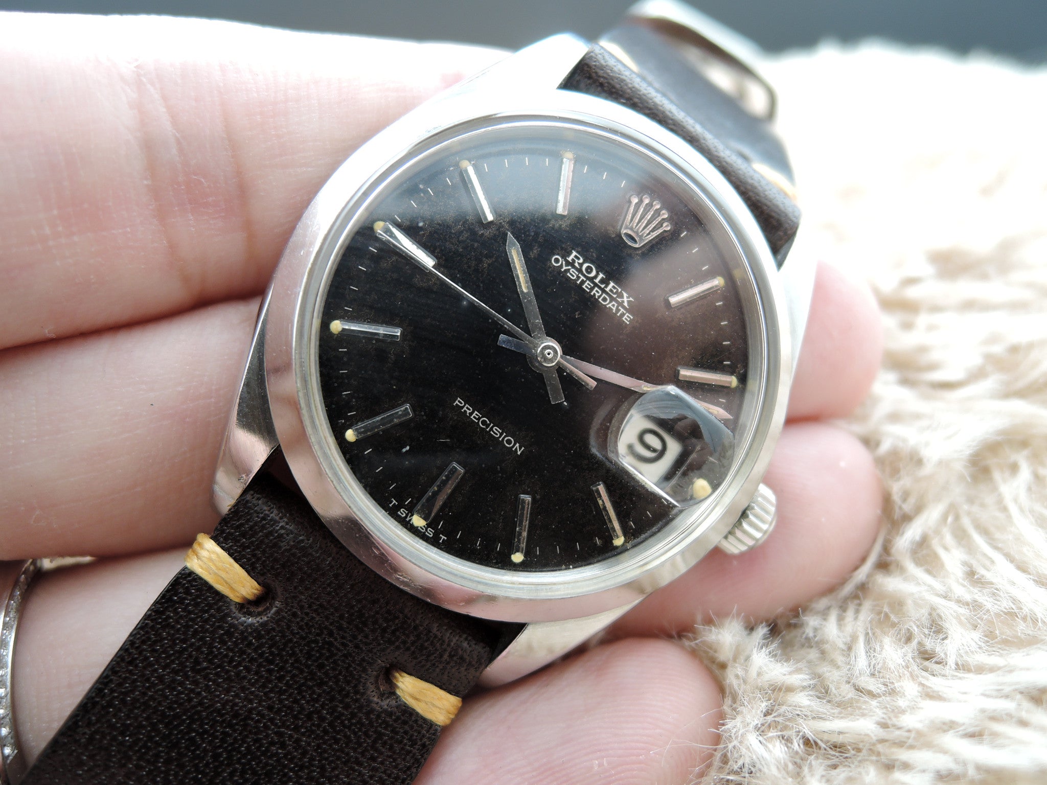 1966 Rolex OYSTER DATE 6694 Original Gilt Dial | Alex Pig Timepieces