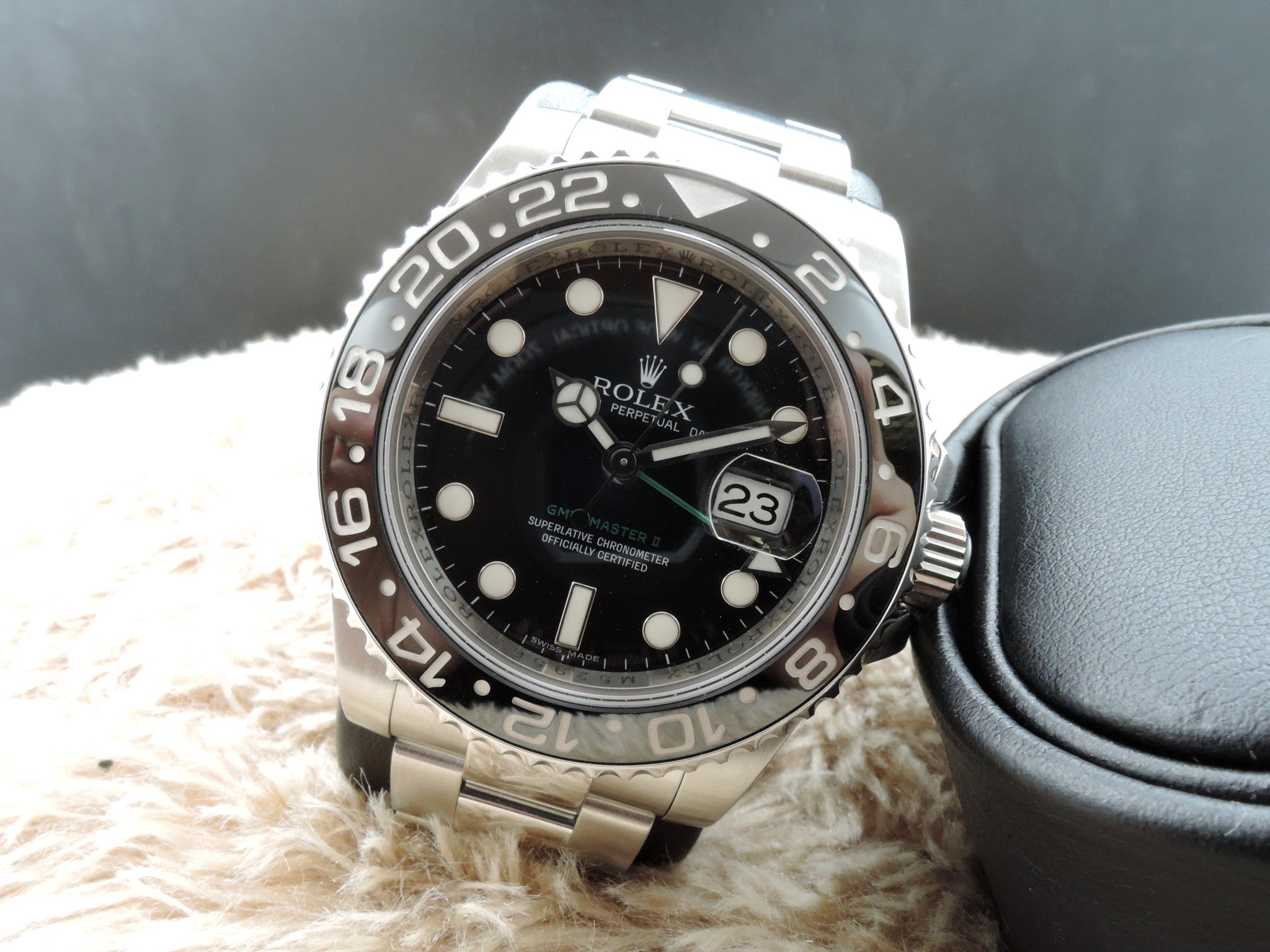 2008 Rolex GMT MASTER 2 116710LN Ceramic Bezel FULL SET | Alex Pig ...