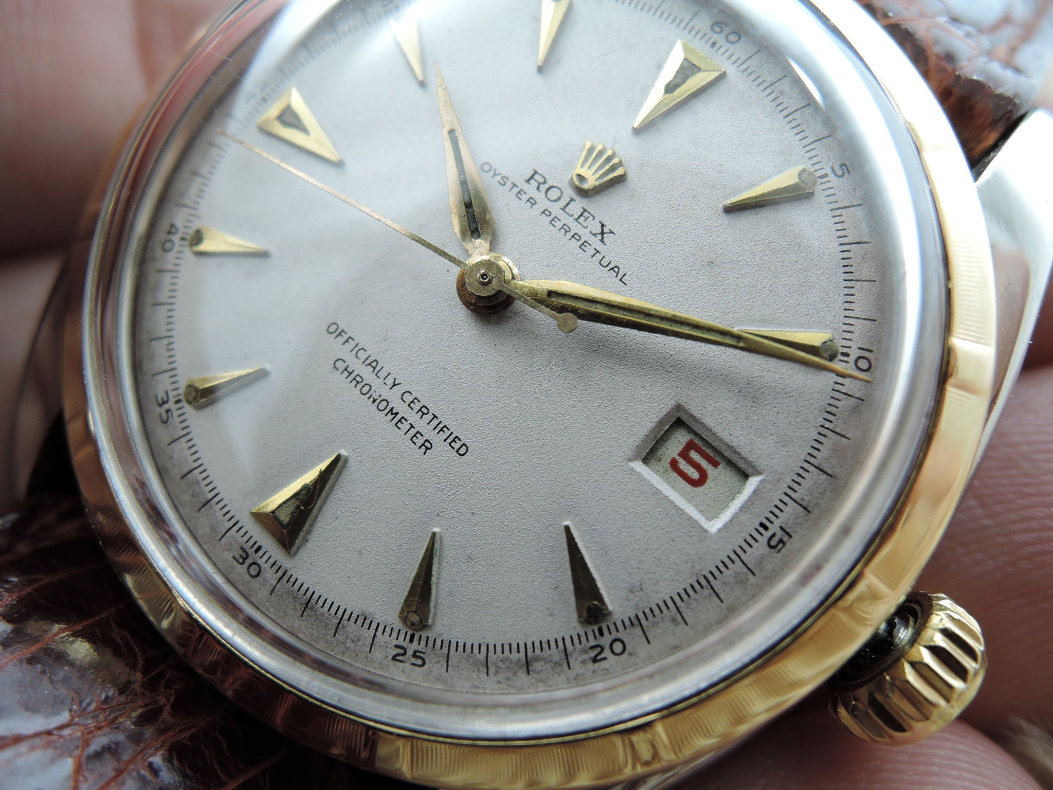 1951 Rolex OYSTER PERPETUAL 6105 PRE-Datejust BIG Bubbleback (36mm ...