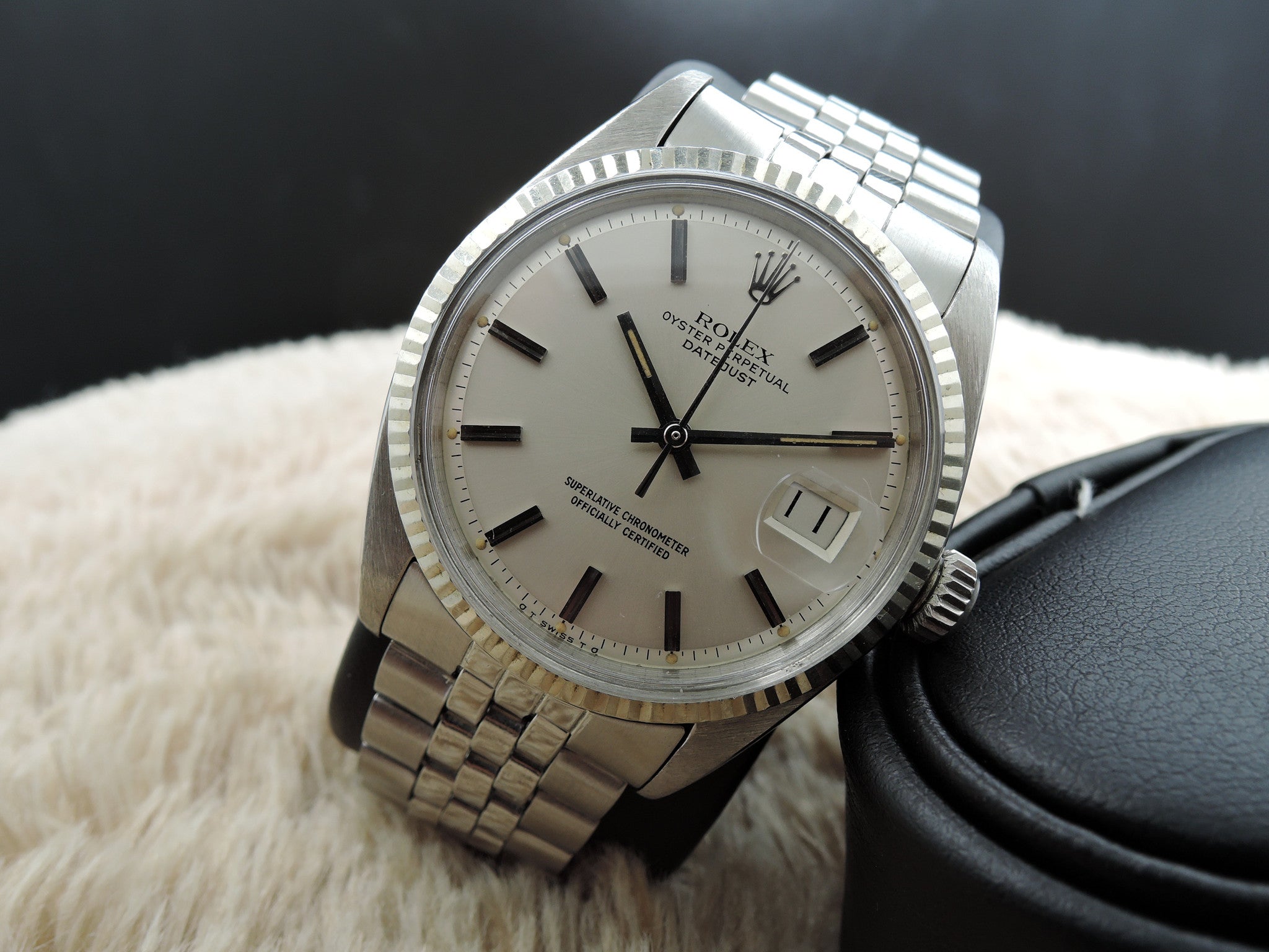 1963 Rolex DATEJUST 1601 Stainless Steel Original SIlver SIGMA Dial ...