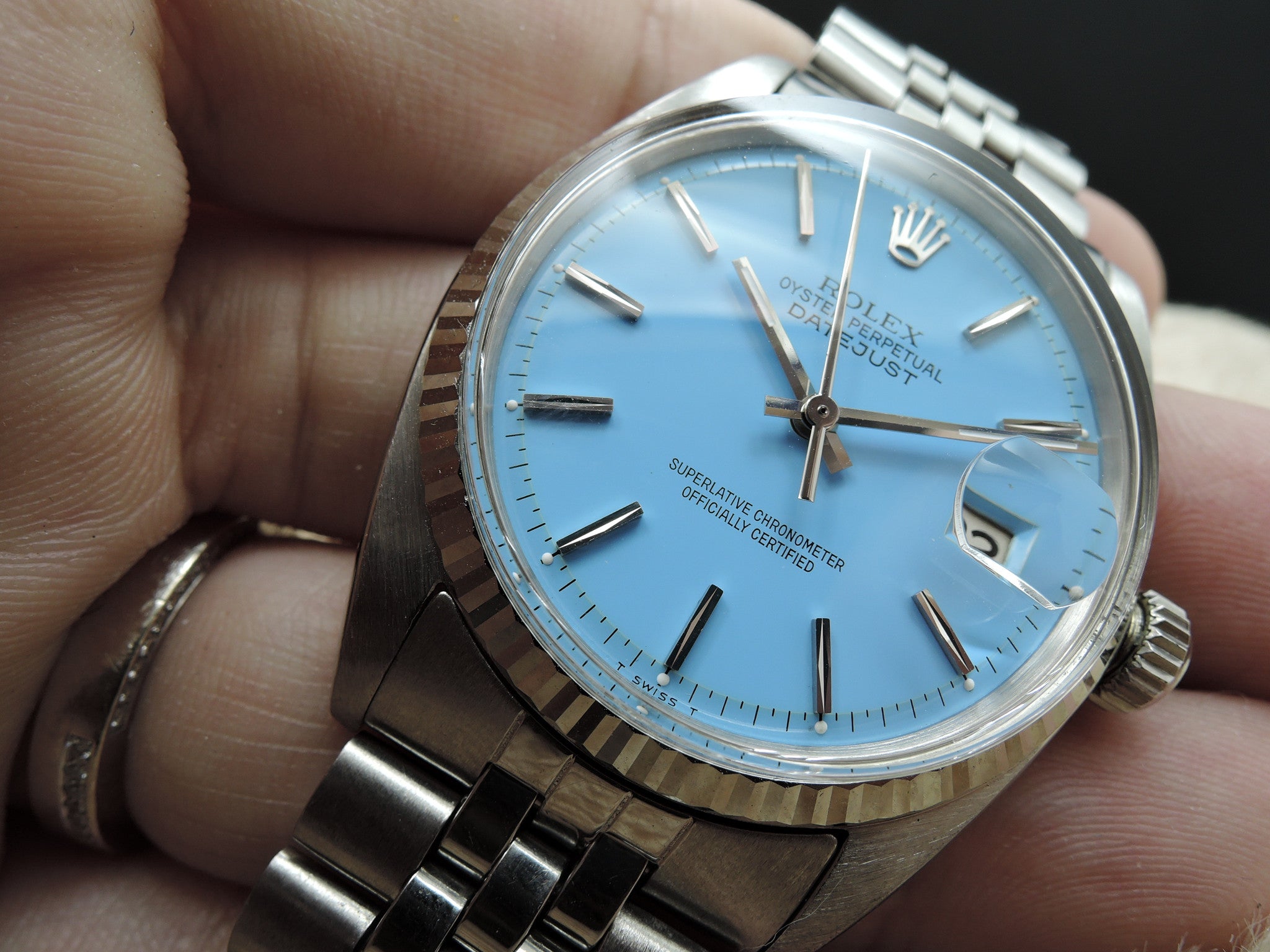 1966 Rolex DATEJUST 1601 SS with Glossy 