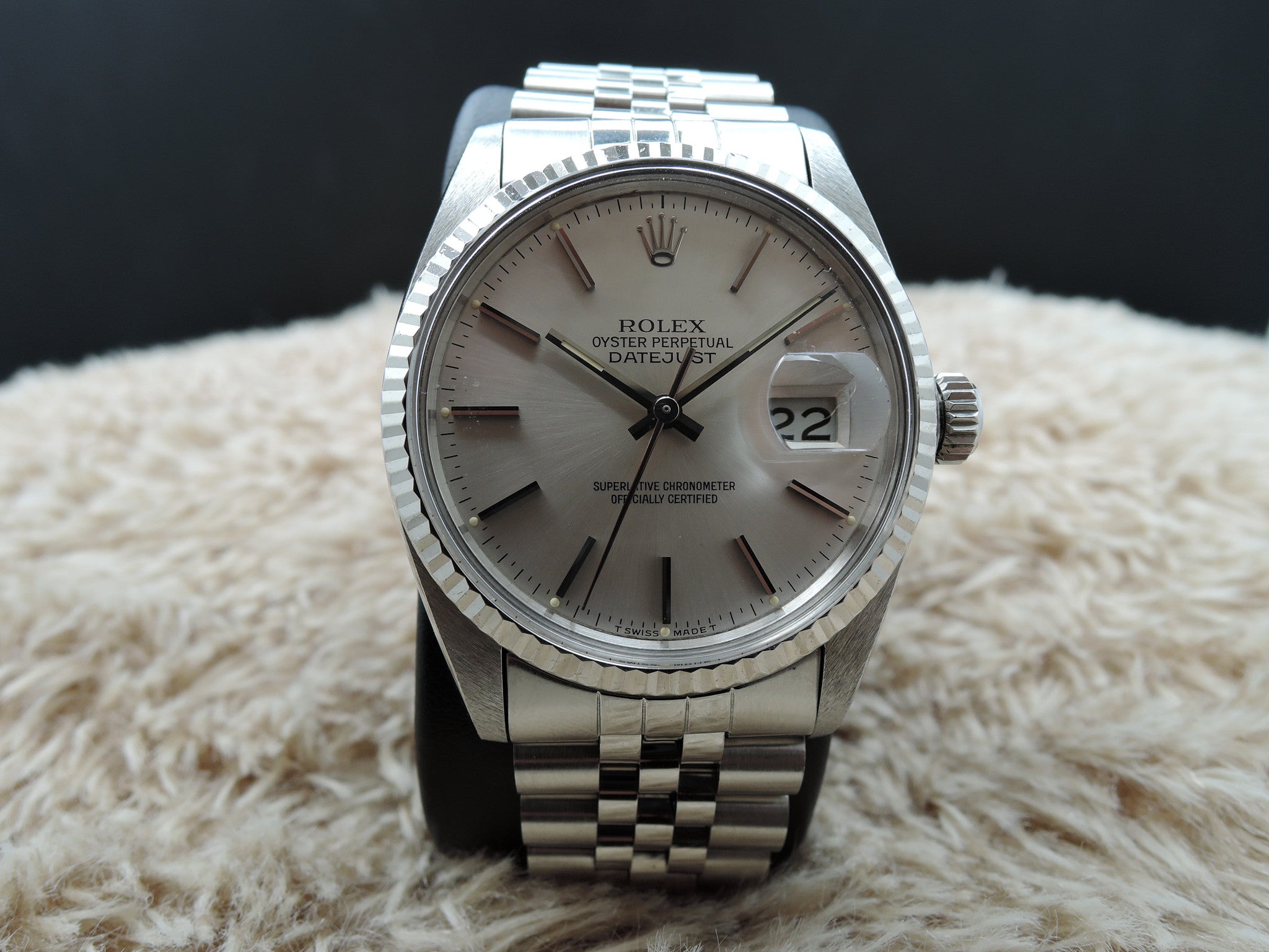 1984 Rolex DATEJUST 16014 Stainless Steel Original SIlver Dial | Alex ...