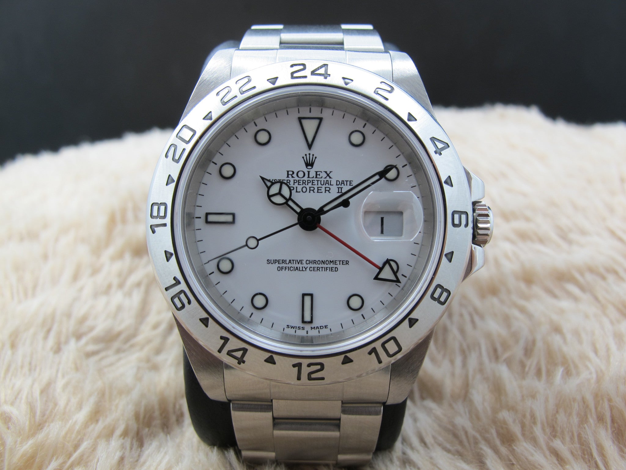 1999 Rolex EXPLORER 2 16570 White (Swiss Made) Dial | Alex ...