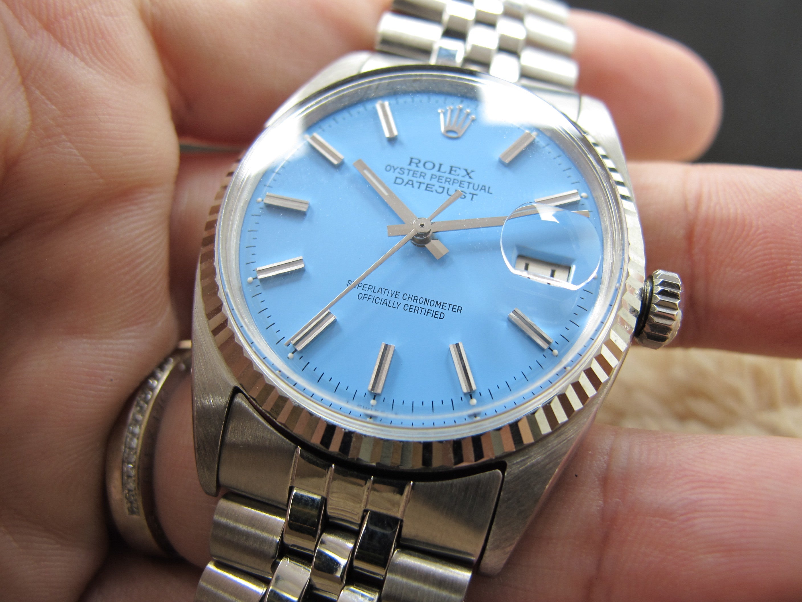 1966 Rolex DATEJUST 1601 SS with Glossy 