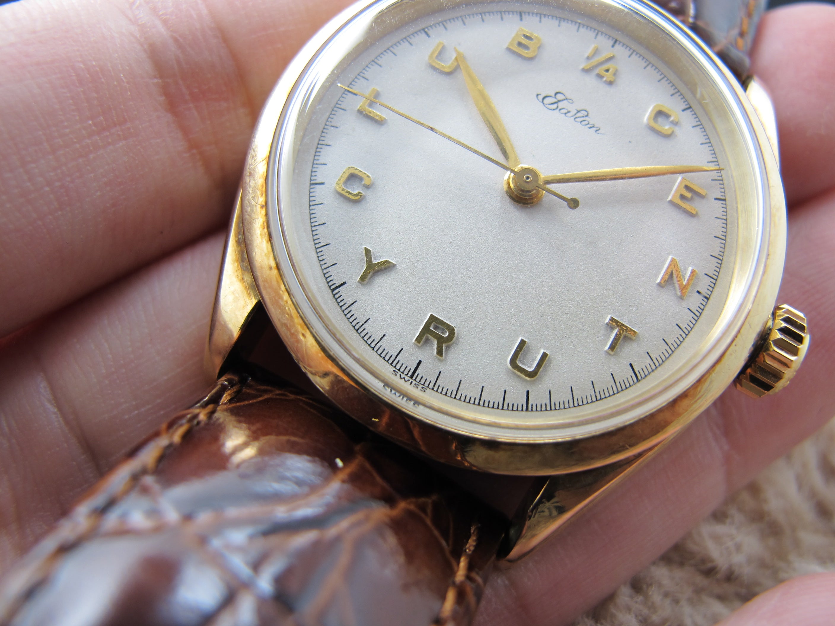 [1954] Rolex EATONS 6222 Quarter Century Club with 14K Yellow Gold Case ...