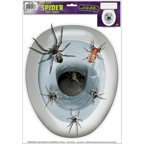 Beistle Spider Toilet Topper Toilet seat prank