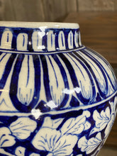 Load image into Gallery viewer, Blue &amp; White Floral Chinese Vase
