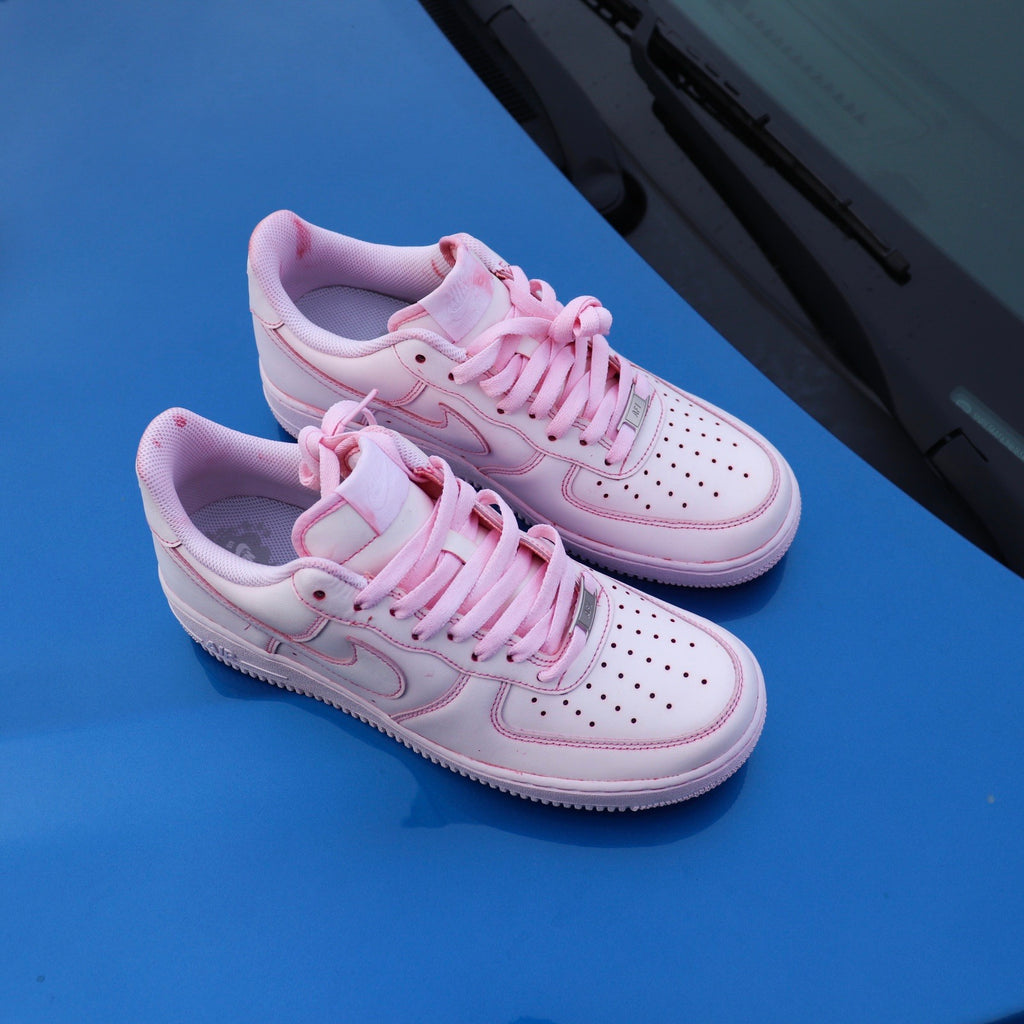 custom pink shoes