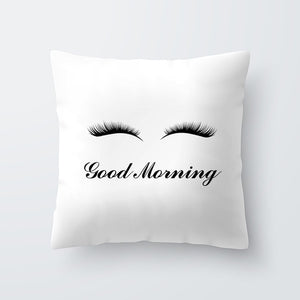 Eyelash Decorated Pillows Cover