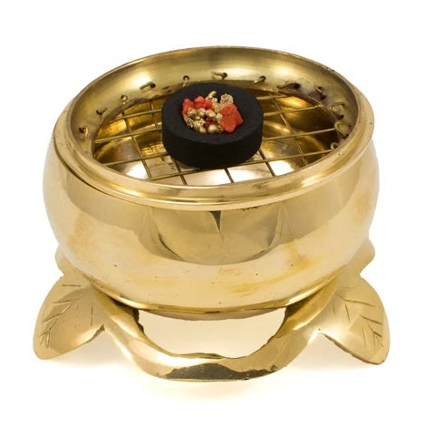 BRASS SCREEN CHARCOAL BURNER 