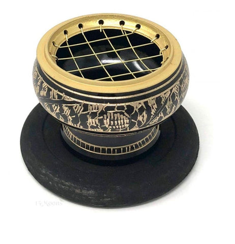 BRASS SCREEN CHARCOAL BURNER 