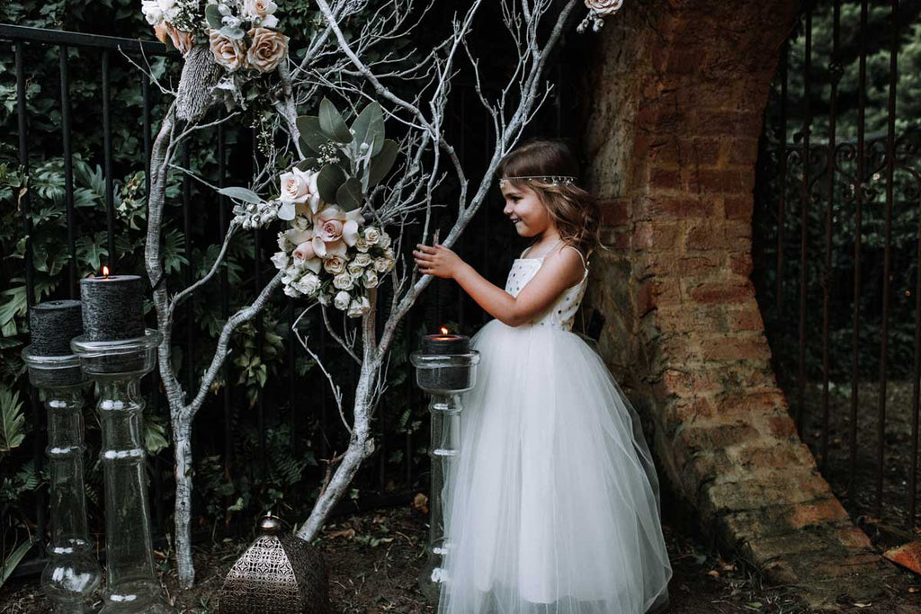 Tulle flowergirl dress by Samantha Wynne