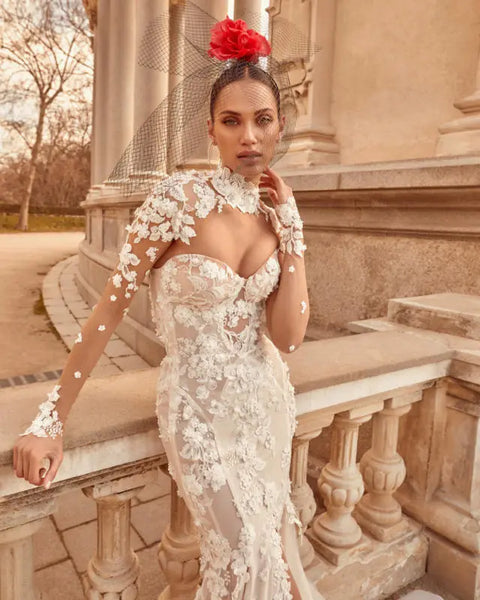 lace neckline inspiring dramatic lace chokers this wedding season