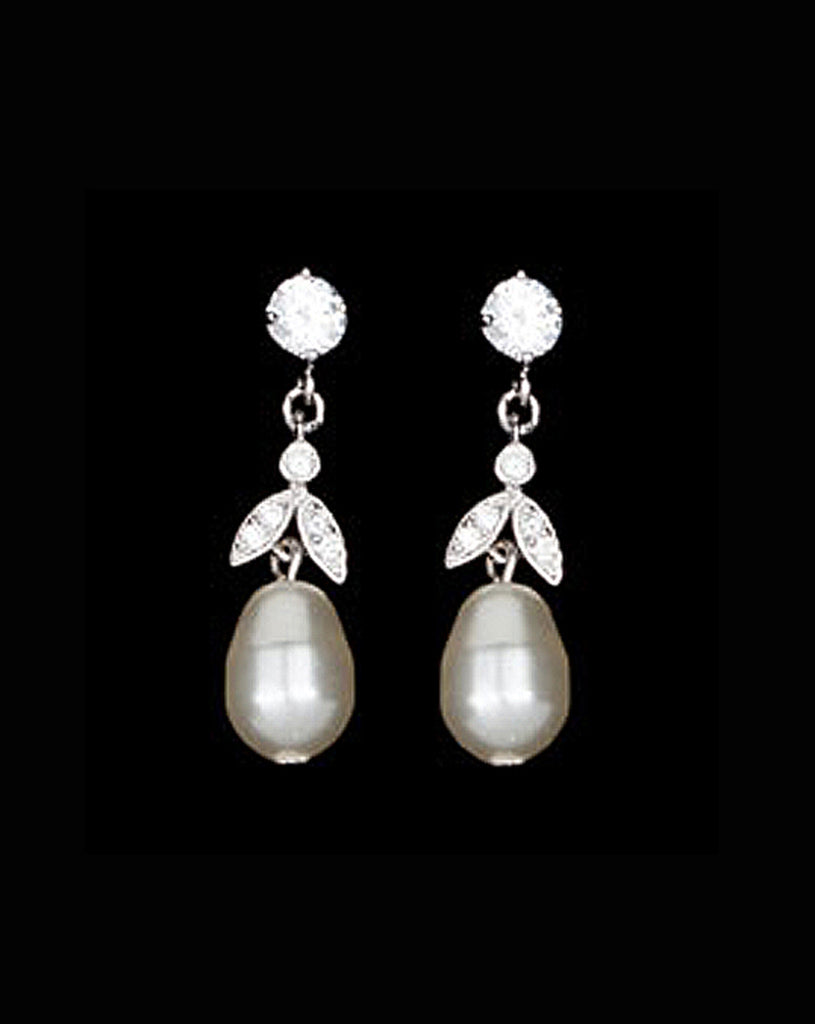 Bridal earrings - Silk pearl by Stephanie Browne – KEZANI JEWELLERY ...