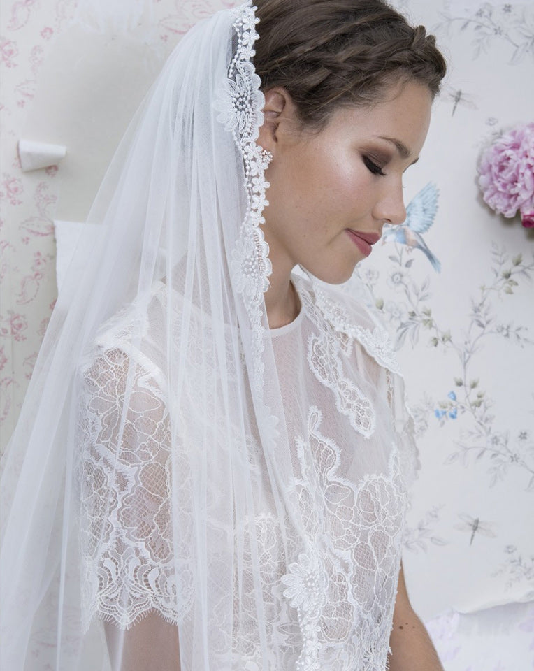 vintage lace wedding veils