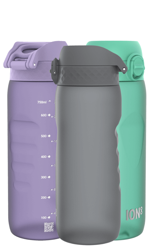 Ion8 Insulated Steel Water Bottle, 320 ml/11 oz, Leak Proof, Easy to Open,  Secure Lock, Dishwasher Safe, Carry Handle, Flip Cover, Scratch Resistant