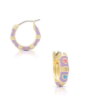 Heart Hoop Earrings - Sprout Boutique 