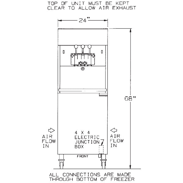 88T-RMT Machine Front Side Drawings