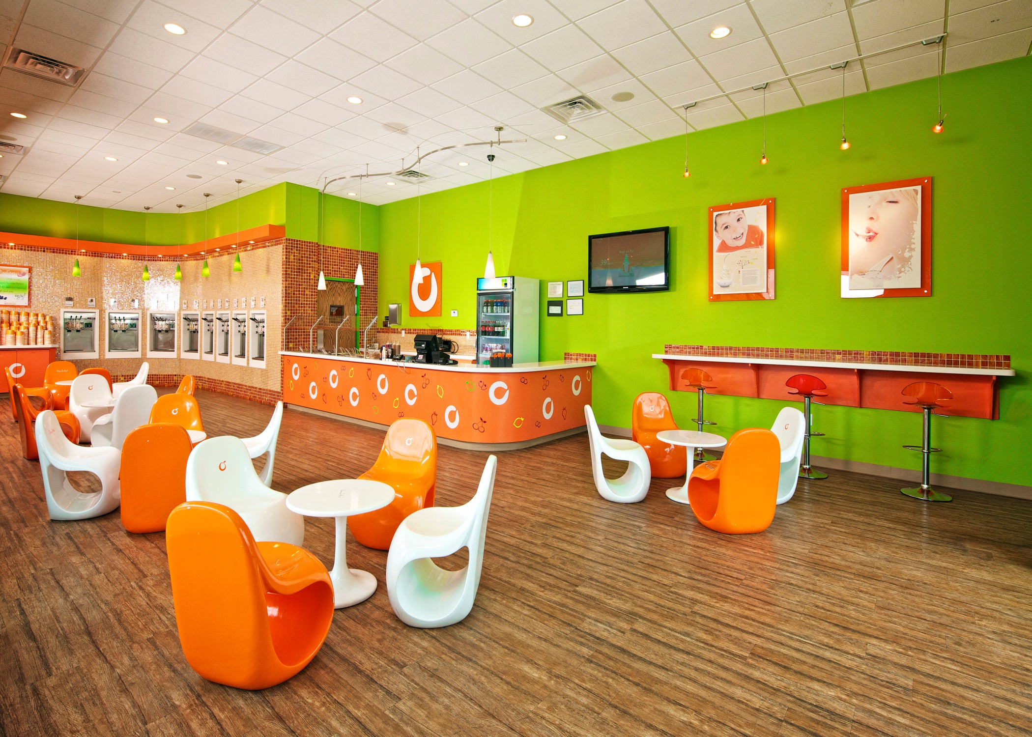 Orange Leaf soft Serve store