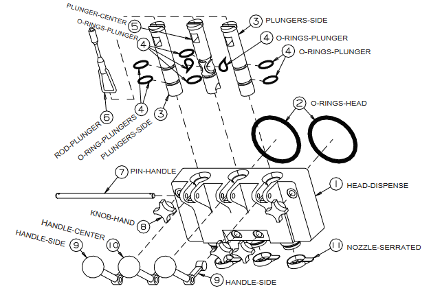 SL500 Faceplate Assembly Diagram