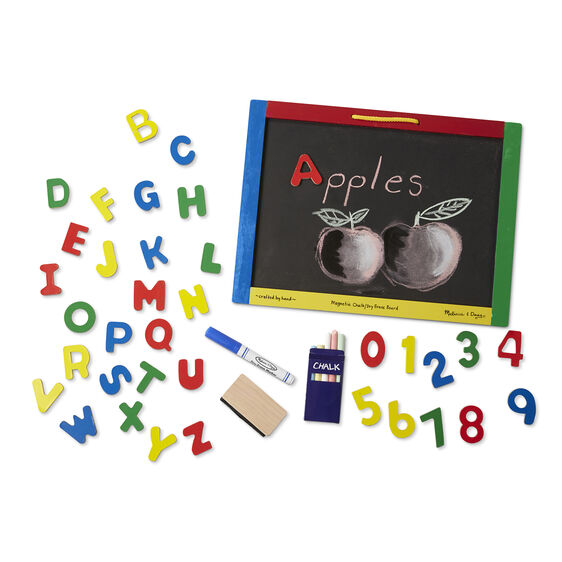 Hape Store & Go Tabetop Double-Sided Easle with Blackboard