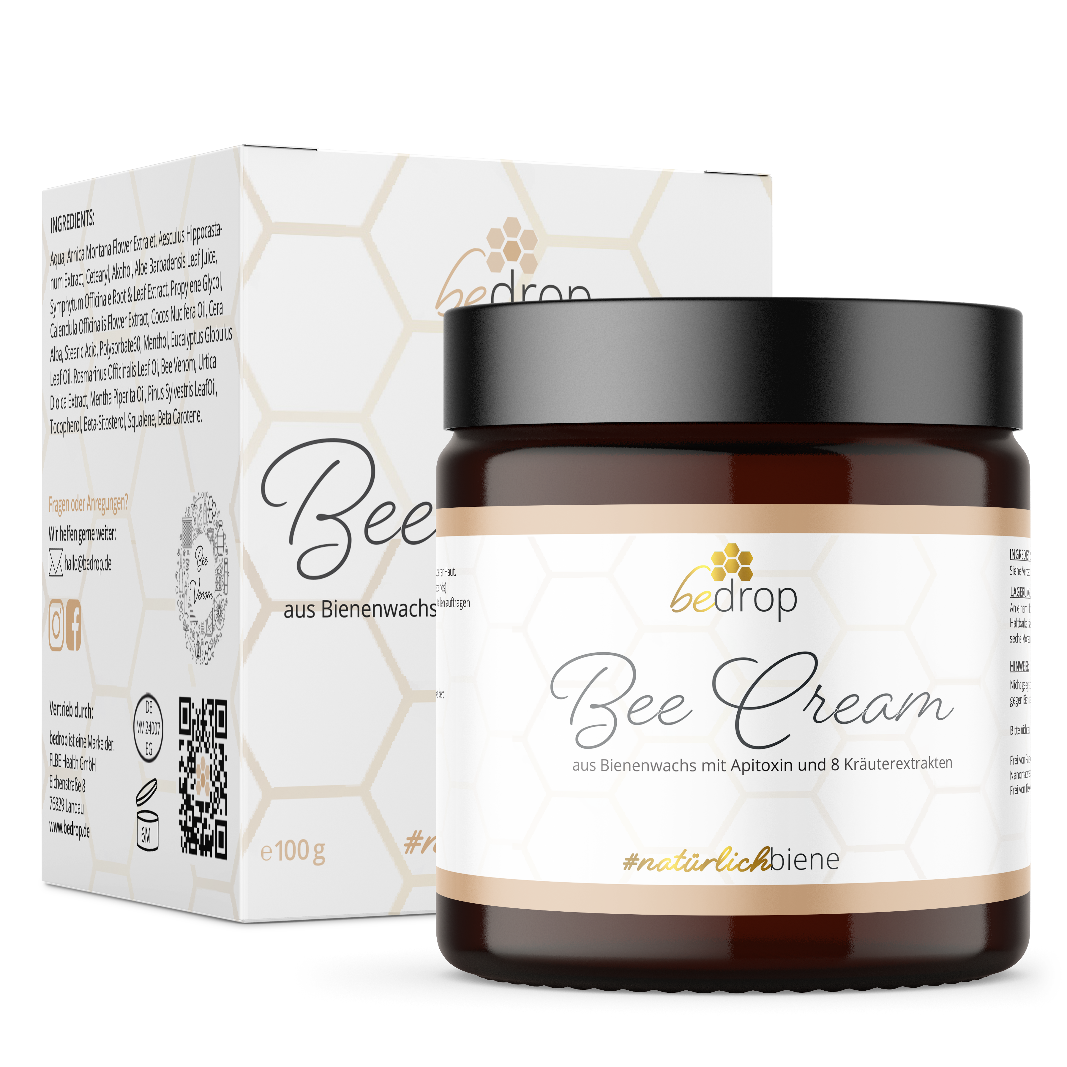 Image of Bee Cream Bienengiftsalbe und 8 Kruterextrakten - 100g