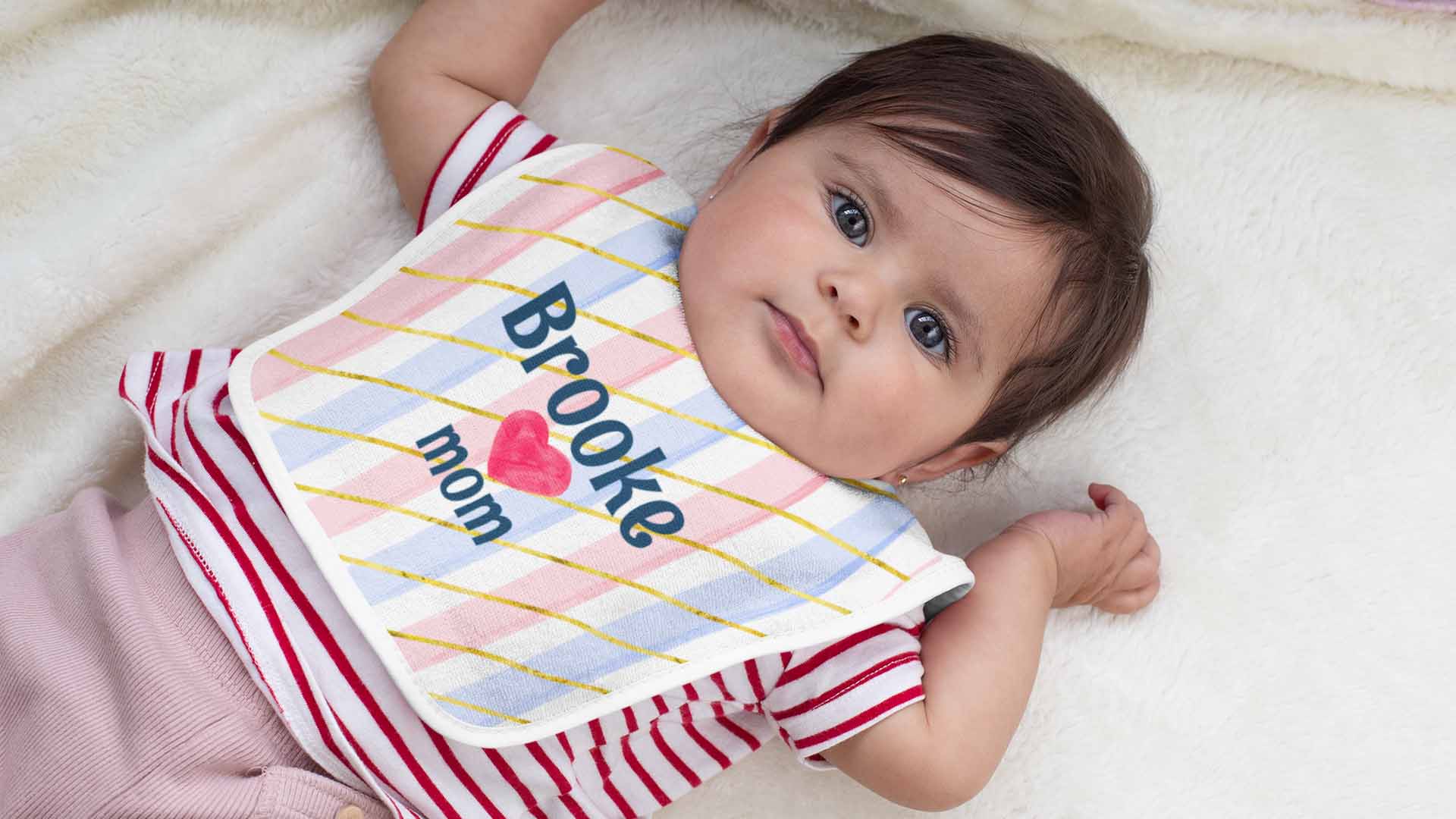 Connecting-Family Personalized Baby Bibs