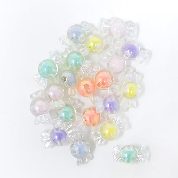 A295 Jelly Gummy Bear Beads - 1 Bag