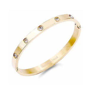 Gold Bangle Bracelet - 4MM - Karden Lane