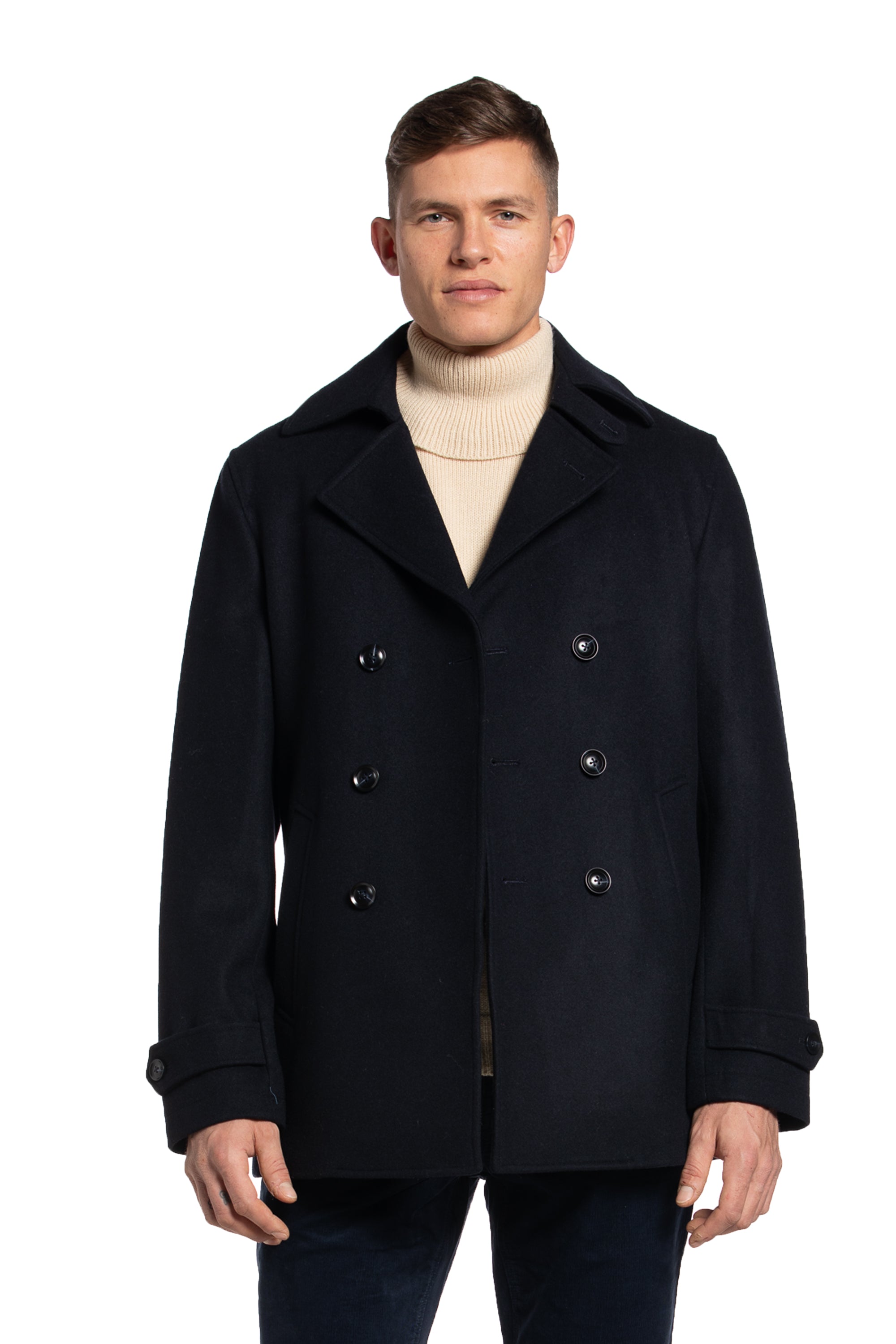 Harbour Wool Peacoat in Midnight Navy– Rue Saint-Patrick